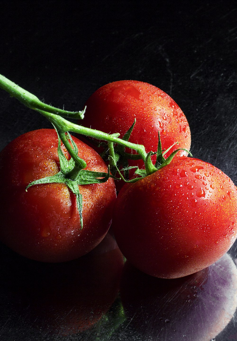 Ripe red vine tomatoes